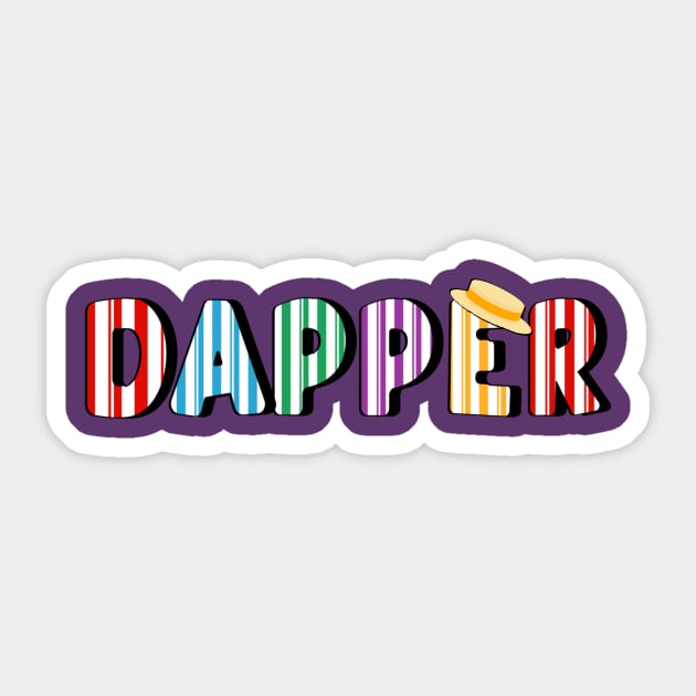 Dapper Sticker by EnchantedTikiTees